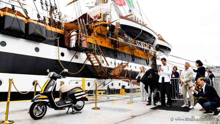 Vespa incontra l’Amerigo Vespucci a New York. Nasce un esemplare unico