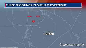 Two men, one woman hurt in three separate Durham shootings overnight