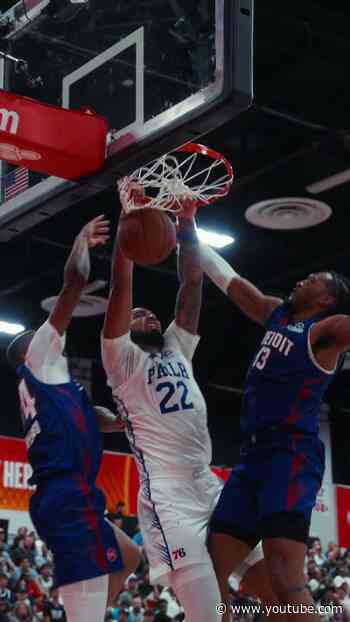 Labaron Philon Jr. Crazy Pass Into A Johni Broome SLAM! #sixers #nba #dunk #slam #basketball