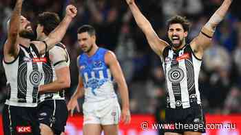 AFL LIVE: ‘We are back, baby’: McRae beams as Magpies take close win over Kangaroos