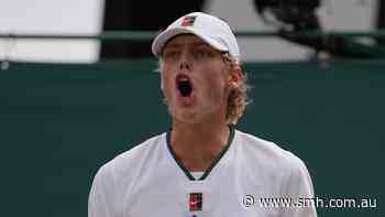 Lleyton Hewitt’s son Cruz wins through to Wimbledon junior boys’ final