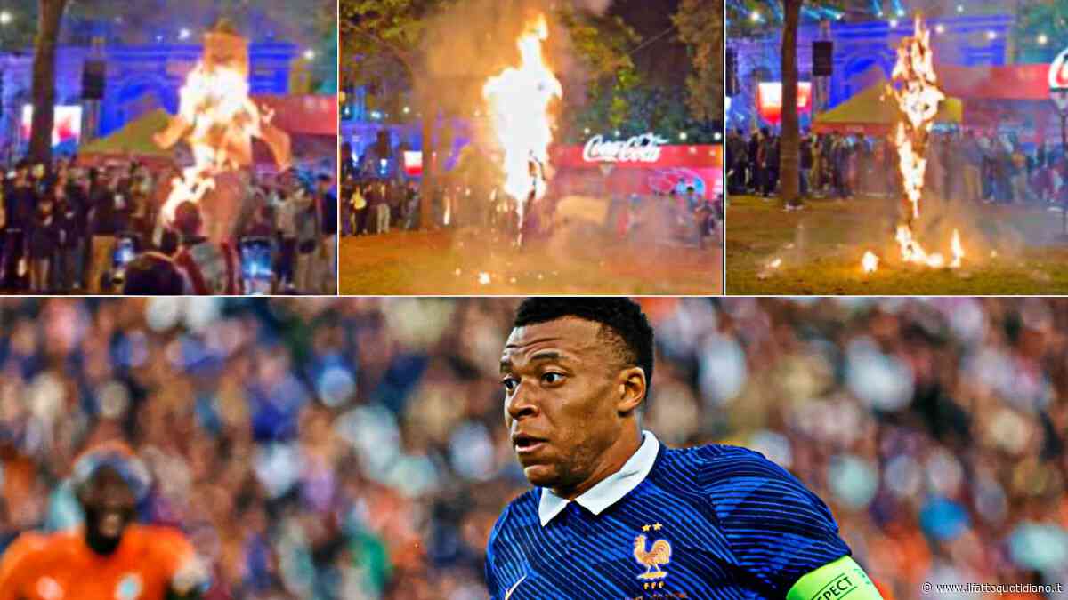 Assurdo in Paraguay: manichino di Mbappé impiccato e bruciato in piazza. La campagna razzista della senatrice Amarilla