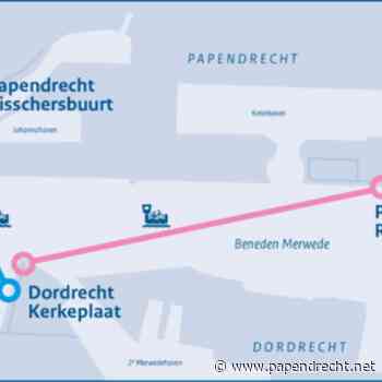 Eerste afvaart tijdelijke ponten tussen Papendrecht en Dordrecht