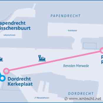 Eerste afvaart tijdelijke ponten tussen Papendrecht en Dordrecht