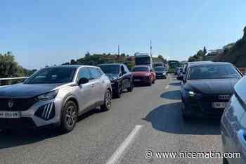 Un accident sur l’autoroute A8 provoque un énorme bouchon de deux heures dans le contournement de Nice