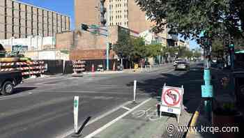 Central Avenue reopens following Bliss Building demolition in downtown Albuquerque