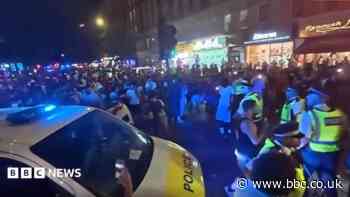 Four arrested and officer hurt in violent disorder on Edgware Road