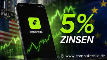 US-Broker Robinhood zahlt 5 % Zinsen auf Guthaben