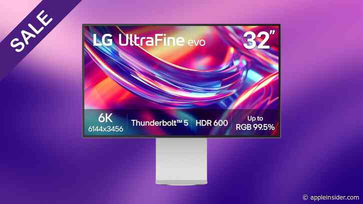Save $700 on LG's 32-inch UltraFine evo 6K Thunderbolt 5 monitor