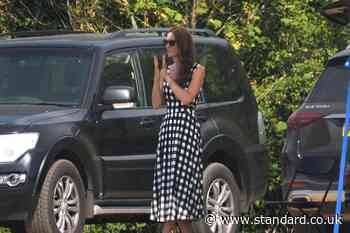 Kate cheers on William in sweltering charity polo match