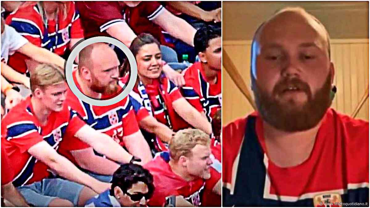 “È un falso storico, non remerò mai”: il tifoso immobile in mezzo ai norvegesi, si rifiuta di fare la Viking Row ai Mondiali