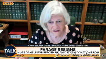 Ann Widdecombe defends Nigel Farage in final TV interview day before her death