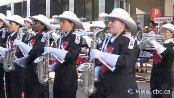 Sore feet, big smiles: What it's like playing in the Calgary Stampede Showband
