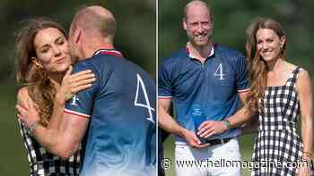 Princess Kate and Prince William share kiss as royal triumphs in polo match