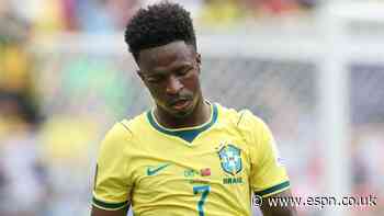 Vini Jr. says sorry to Brazil fans after WCup exit...
