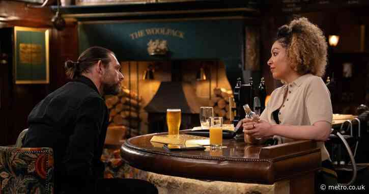 Kev knows exactly who Emmerdale newcomer Serena is – and drops the bombshell on Robert
