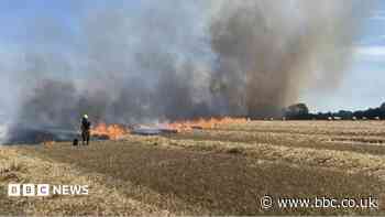 Crews battle six field fires in 52 hours
