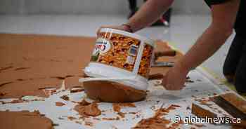 Art museum covers gallery floor in peanut butter to honour late Dutch artist