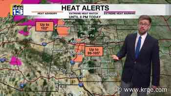 Friday Forecast: Heating up with showers, storms across New Mexico