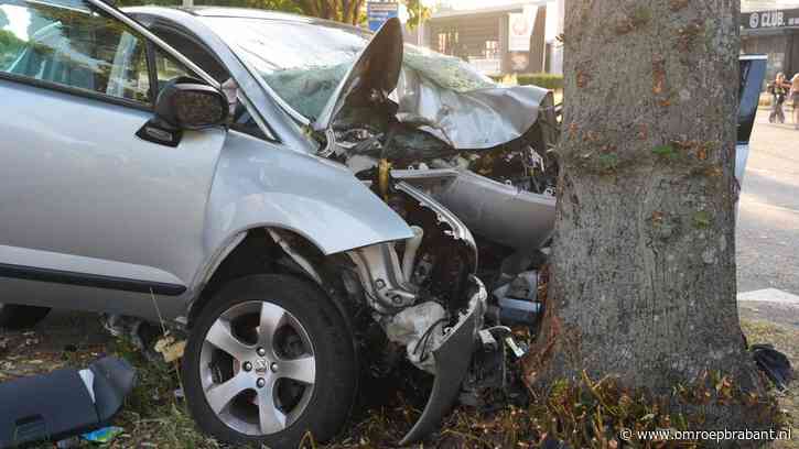 Automobilist zwaargewond bij botsing tegen boom op Ringbaan Zuid in Tilburg
