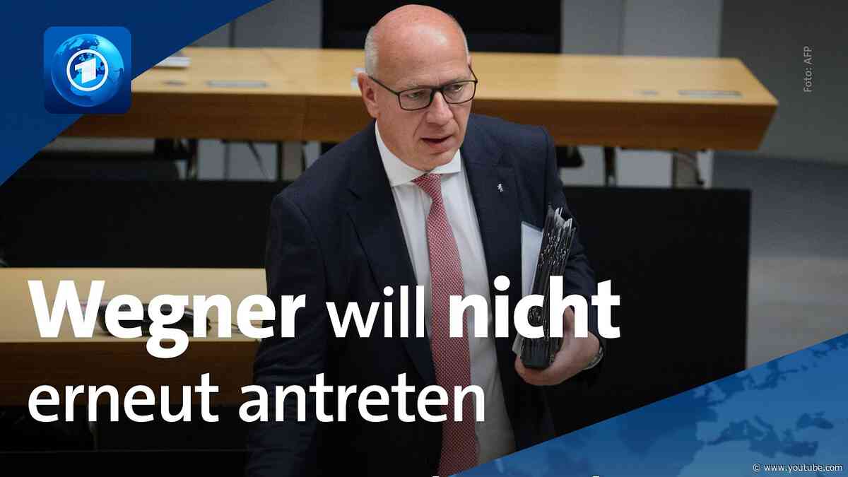 Berlins Regierender Bürgermeister Wegner gibt seine Spitzenkandidatur auf