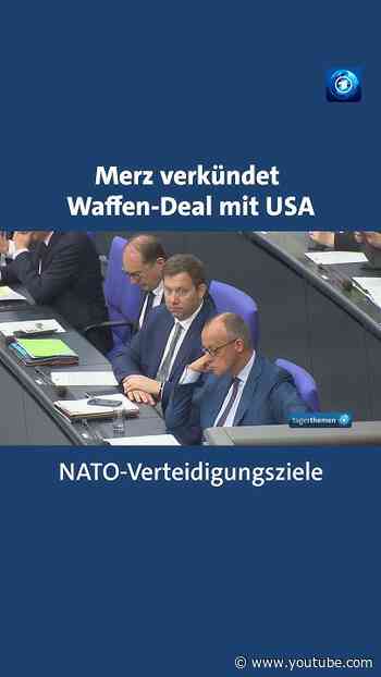 Waffendeal mit den USA: Merz will Tomahawk-Marschflugkörper kaufen #tagesschau #nachrichten #merz