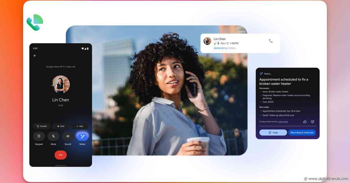 Your Google Voice calls just got an AI note-taker, and a cheaper price tag