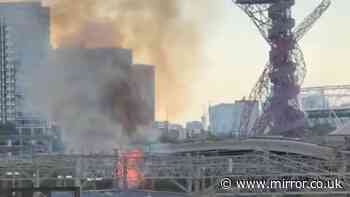 Stratford station evacuated live: 'Avoid area' warning as huge fire breaks out near tracks