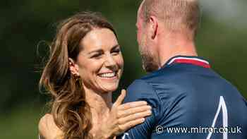 Kate Middleton's kiss for William as polo match raises over £1million with cash for kids cancer centre