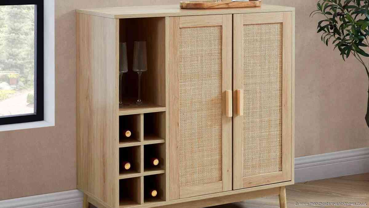Dusk's 'gorgeous' drinks cabinet reduced by £74 keeps wine bottles and glasses organised