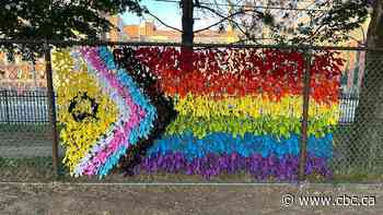 Pride flag on Toronto school fence destroyed by fire, but community undeterred, parent says