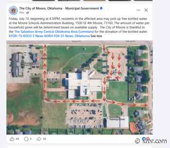City of Moore now offering free bottled water to residents