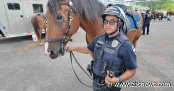 Mounted patrol units adding extra security to Atlanta's FIFA Fan Festival