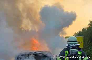FW-Radolfzell: PKW-Brand auf der B33
