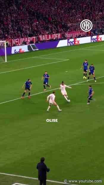 Barella's WOW intervention on Olise! Follow us for more content in Romania 🇷🇴