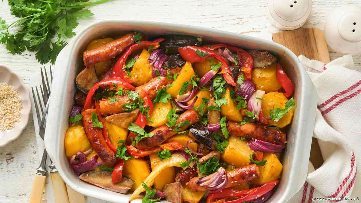 Mary Berry's one-pan sausage traybake is 'so quick and easy to put together' and is ready in 1 hour