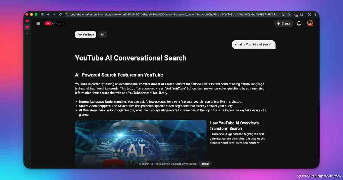 YouTube’s AI-powered search is rolling out in the US to find videos based on situations you describe
