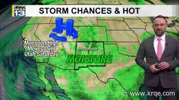 Isolated storm chances continue for parts of New Mexico this weekend