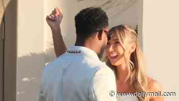 JuJu Smith-Schuster's bride Laura Kruk looks stunning in her own wedding gown a week after humiliating dress snafu at Taylor Swift's ceremony