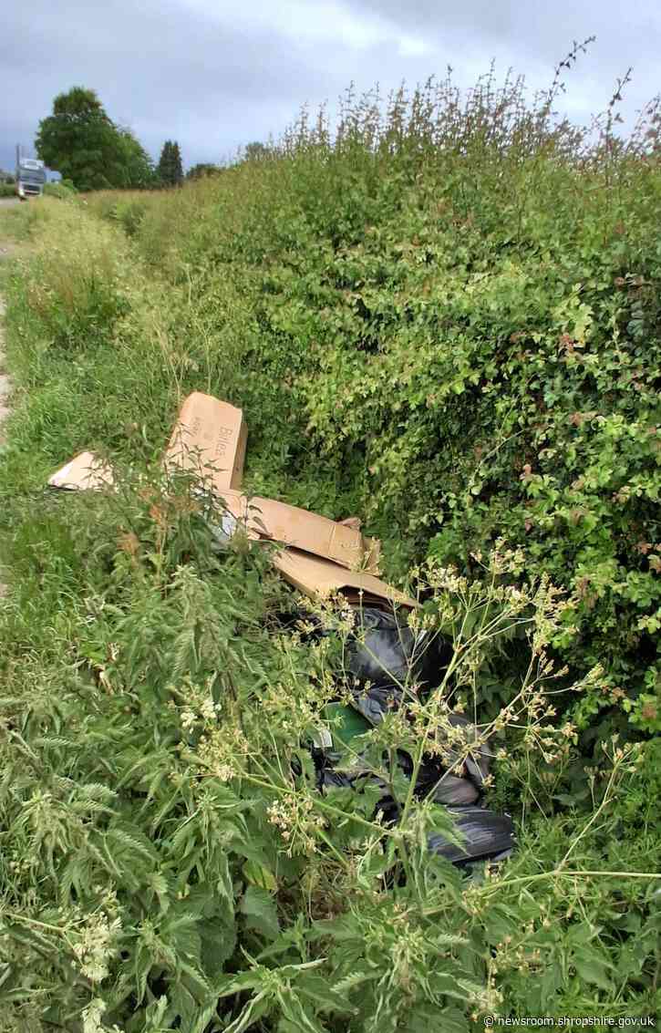Fly-tipper hit with £500 fine after public helps catch offender