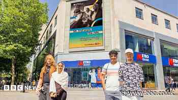 Students' photos used for bus ad campaign