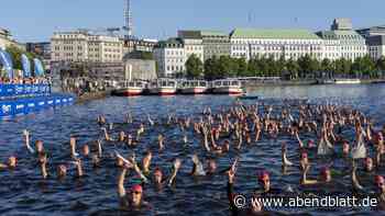 Hamburg Triathlon bei fast 30 Grad: Erste Sportler starten in den Hitzewettkampf