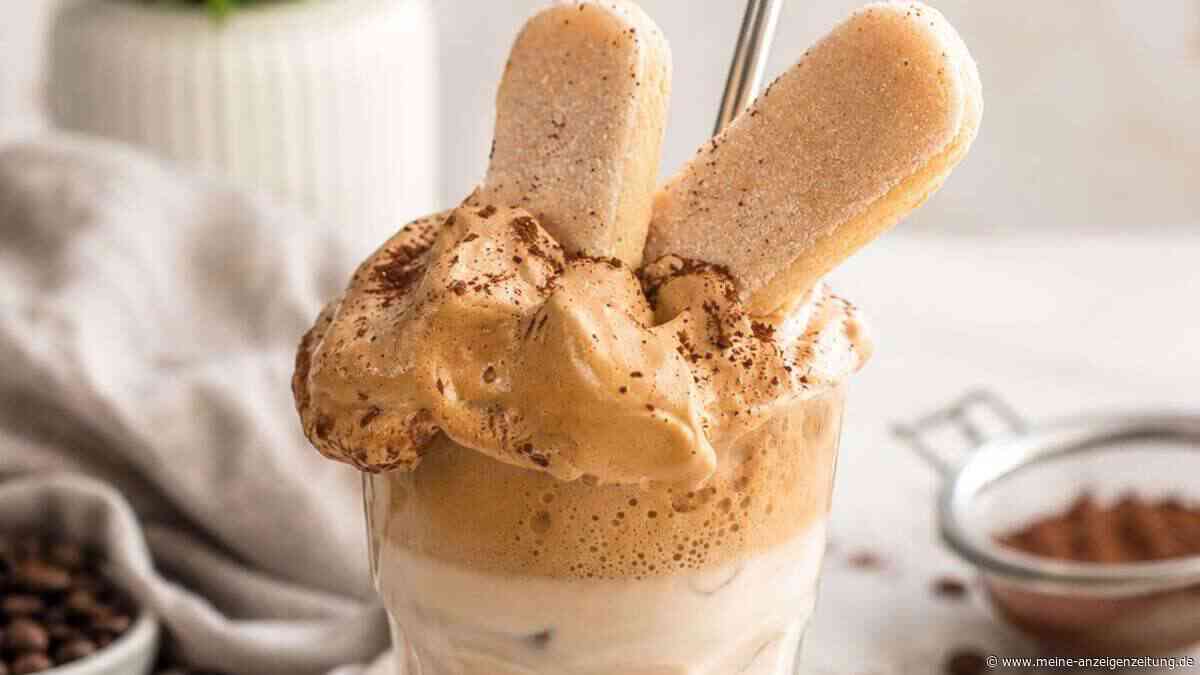 Leckerer Tiramisu-Eiskaffee: Das cremige Sommergetränk mit Kaffee und Kakao