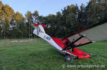 POL-ROW: Absturz eines Ultraleichtflugzeugs - Pilot leicht verletzt