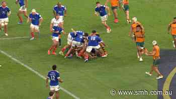 Ntamack glides through Wallabies defence