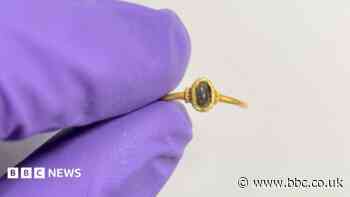 Unearthed medieval ring goes on display at museum