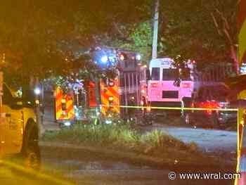 Party bus crashes into house in  Raleigh