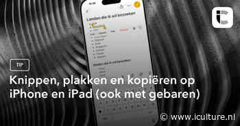 Knippen, plakken en kopiëren op iPhone en iPad (ook met gebaren)