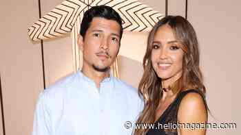 Jessica Alba perfects the naked dress with plunging lace look