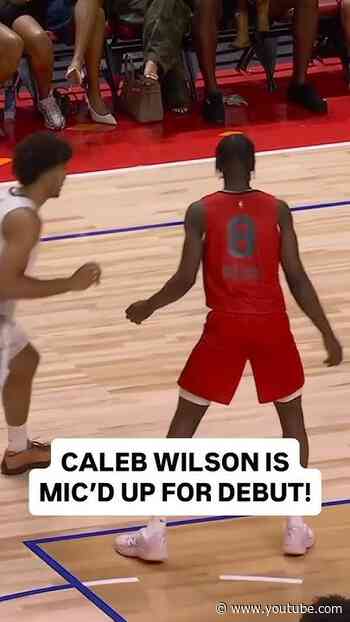 Caleb Wilson was mic'd up in his Summer League debut! 🎤 #chicagobulls #nba #summerleague #micdup